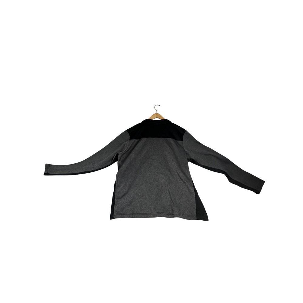Columbia Mens XXL Gray Black Colorblock Half Zip Pullover Performance Shirt - Picture 3 of 10